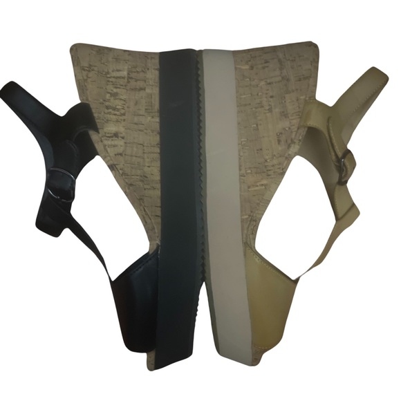 DKNY strappy adjustable platform sandals - Picture 2 of 6